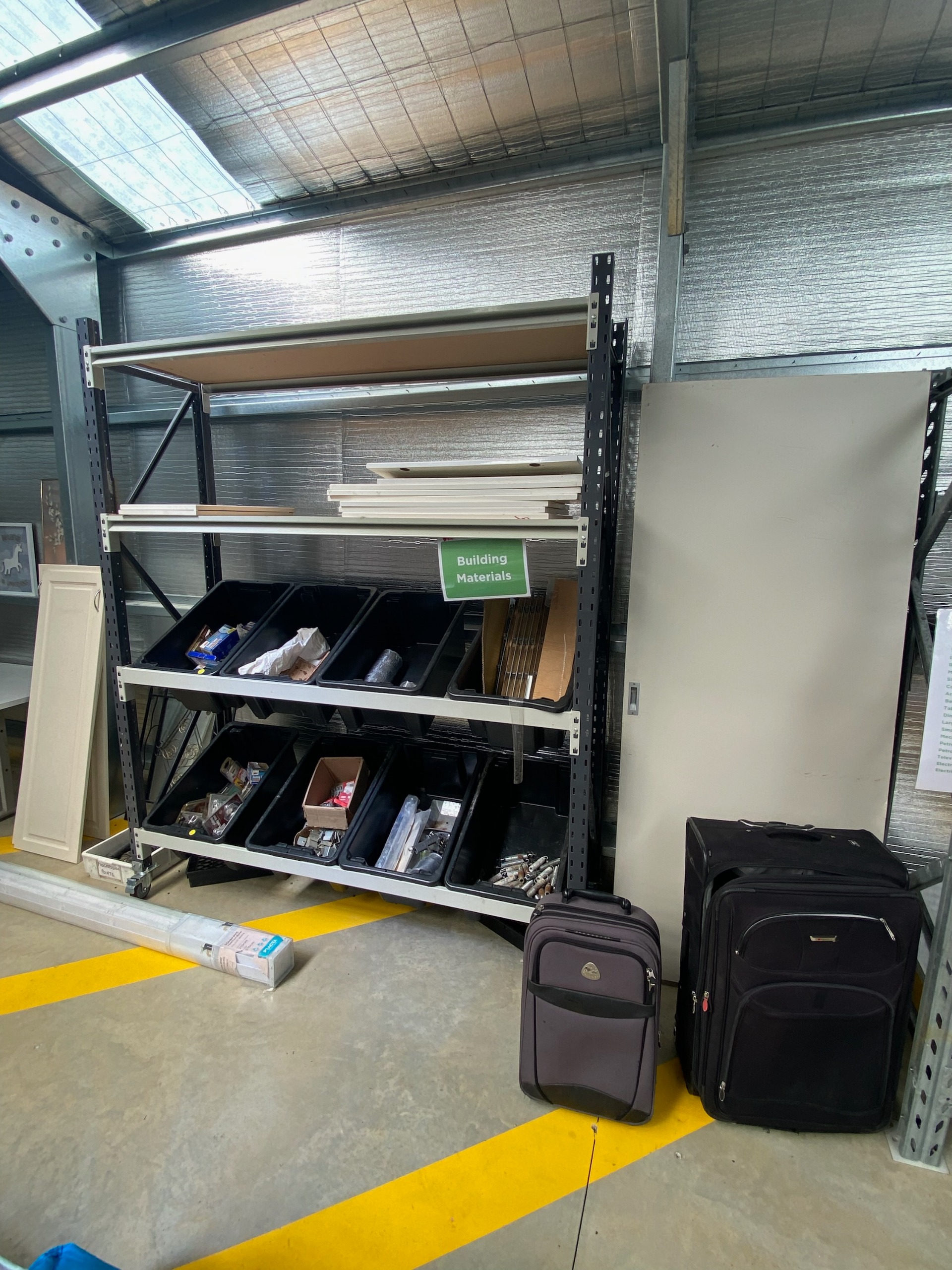 Building supplies, luggage