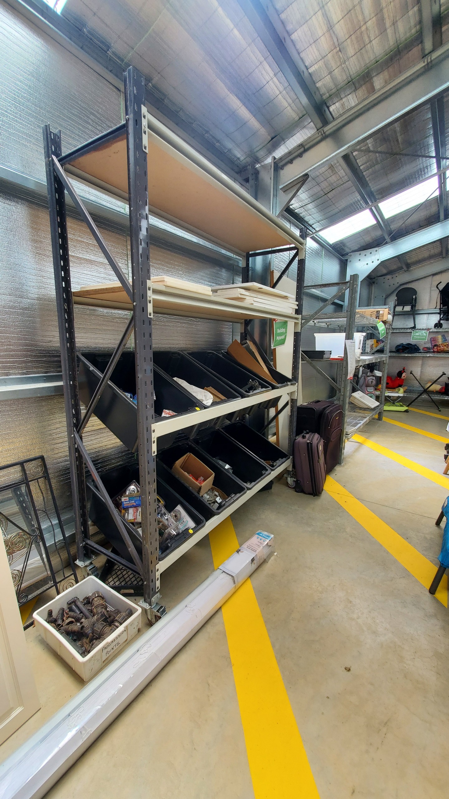 Building materials, suitcases