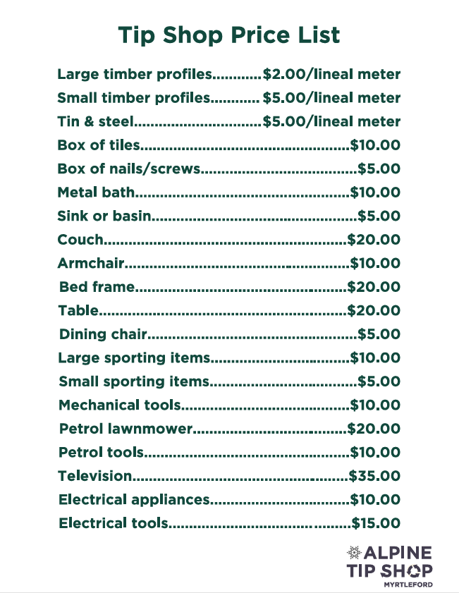 Price List